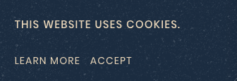 Pixelpop's Cookie Disclaimer popup notifying users about cookies.